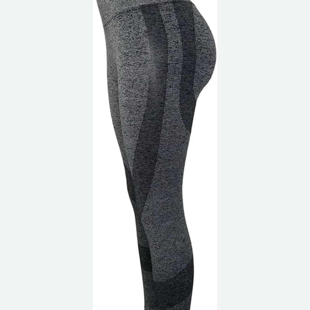Pink Gray and Black Patterned Leggings #0004